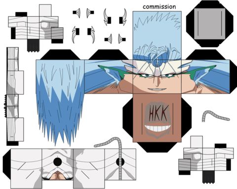 Çocuklar İçin  Bleach Kağıt Kübik Oyuncaklar Şablonu  