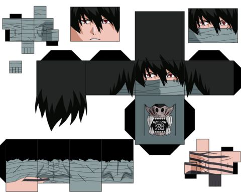Çocuklar İçin  Bleach Kağıt Kübik Oyuncaklar Şablonu  
