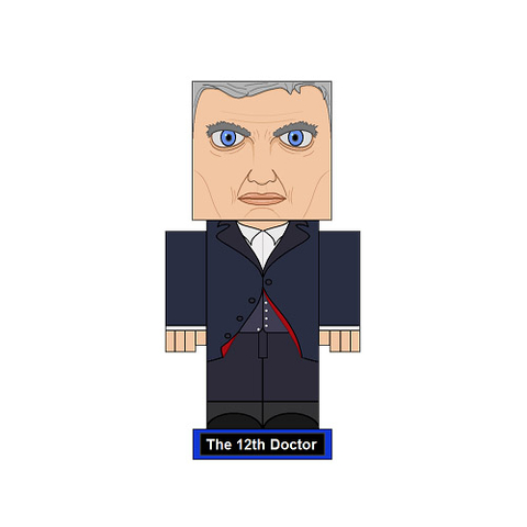 Çocuklar İçin  Doctor Who Kağıt Kübik Oyuncaklar Şablonu  