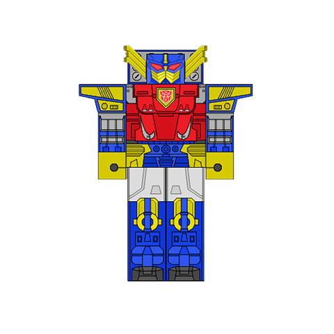 Çocuklar İçin  Transformers Kağıt Kübik Oyuncaklar Şablonu  