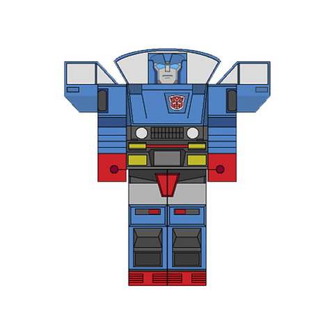 Çocuklar İçin  Transformers Kağıt Kübik Oyuncaklar Şablonu  