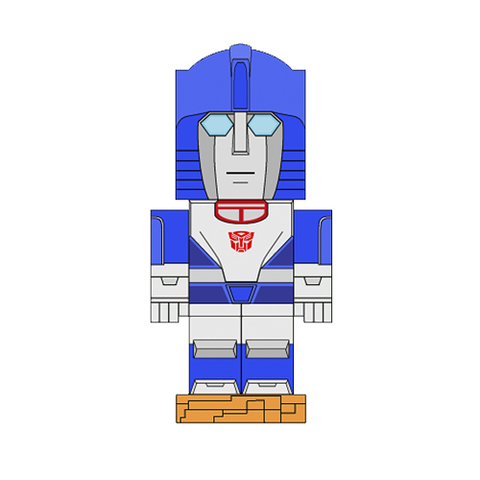 Çocuklar İçin  Transformers Kağıt Kübik Oyuncaklar Şablonu  