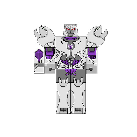 Çocuklar İçin  Transformers Kağıt Kübik Oyuncaklar Şablonu  
