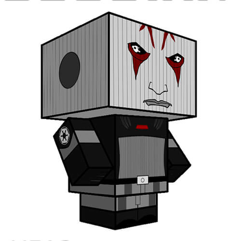 Çocuklar İçin  Star Wars Kağıt Kübik Oyuncaklar Şablonu  