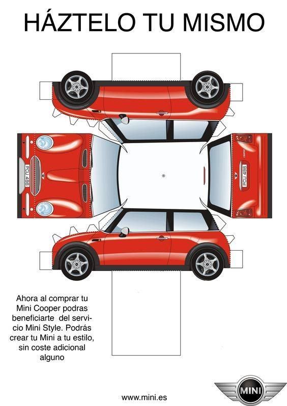 Çocuklar İçin  Araba Hazır Maket Şablonları  