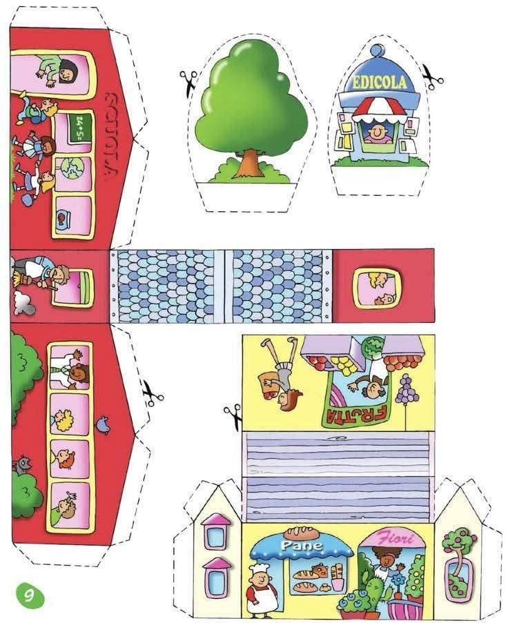 Çocuklar İçin  Ev Hazır Maket Şablonları  