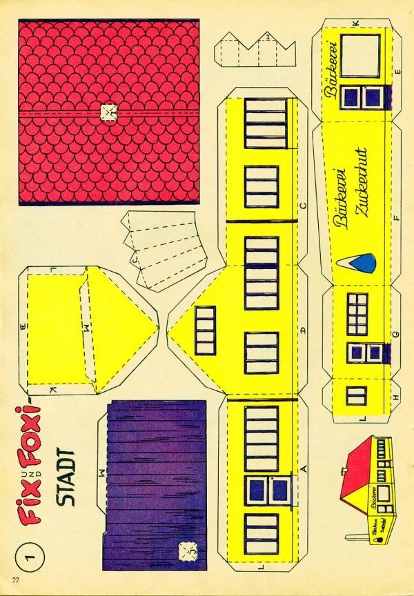 Çocuklar İçin  Ev Hazır Maket Şablonları  