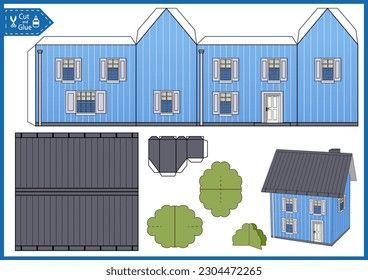 Çocuklar İçin  Ev Hazır Maket Şablonları  