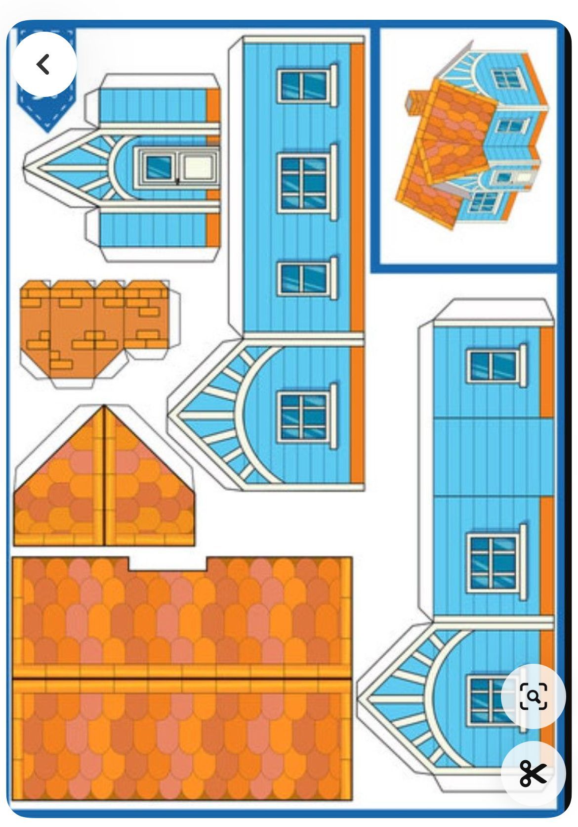 Çocuklar İçin  Ev Hazır Maket Şablonları  