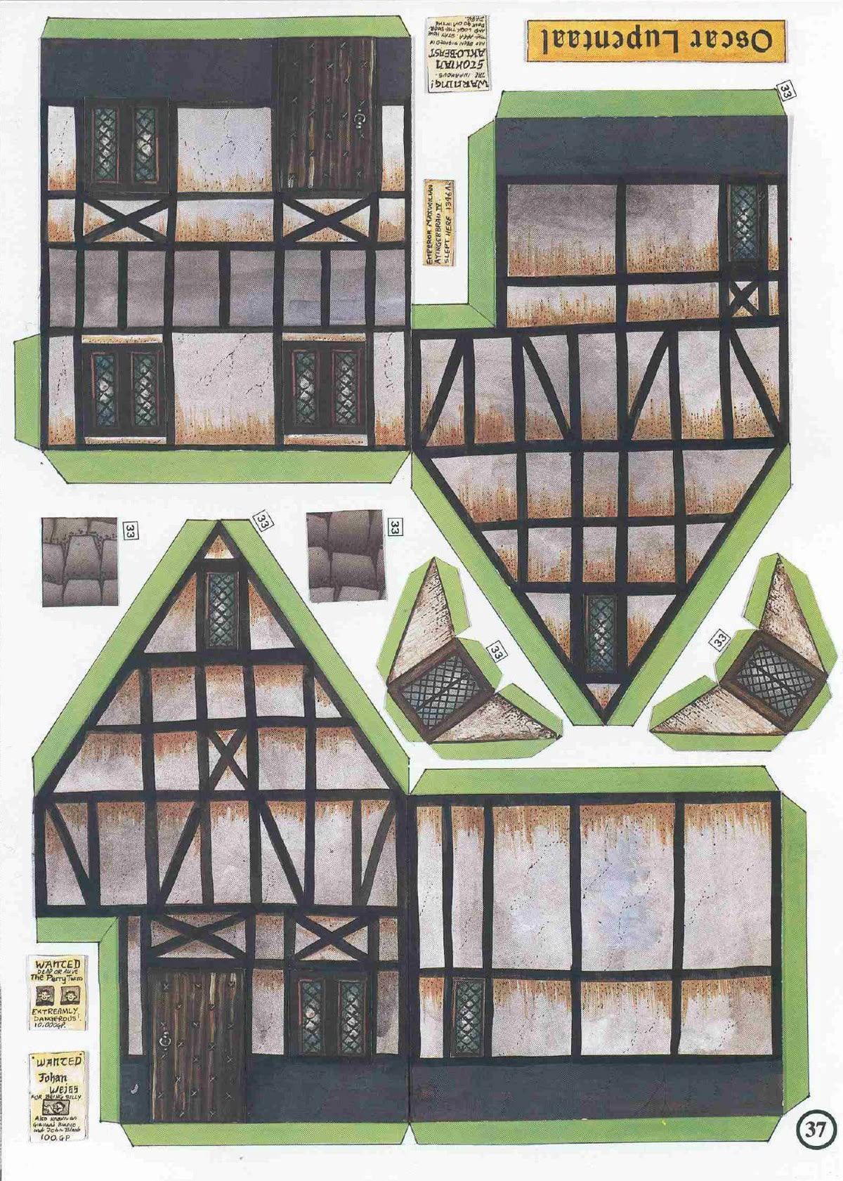 Çocuklar İçin  Ev Hazır Maket Şablonları  