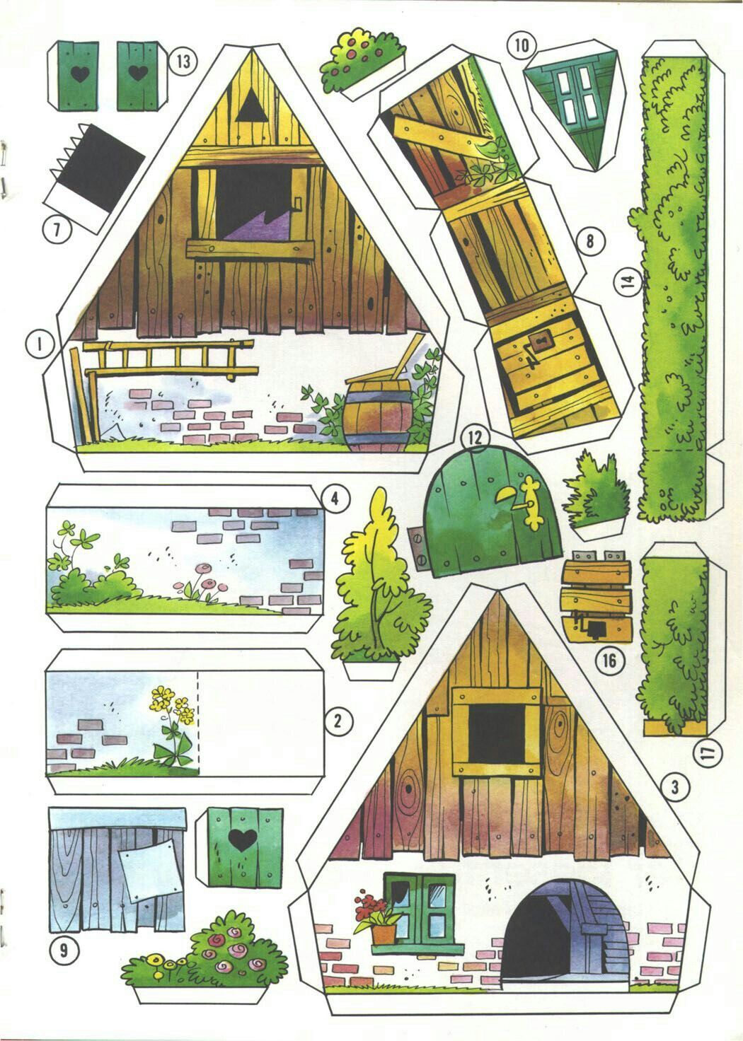 Çocuklar İçin  Ev Hazır Maket Şablonları  