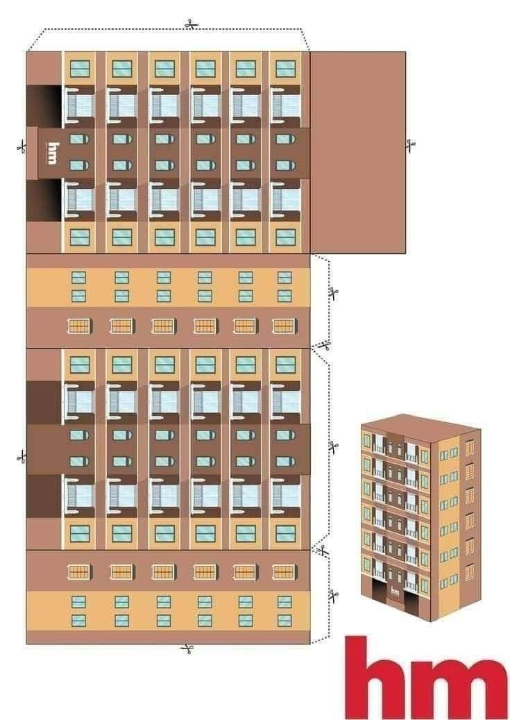 Çocuklar İçin  Ev Hazır Maket Şablonları  
