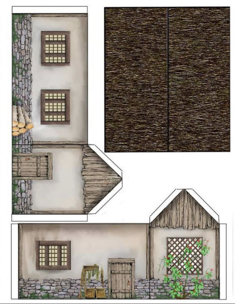 Çocuklar İçin  Ev Hazır Maket Şablonları  