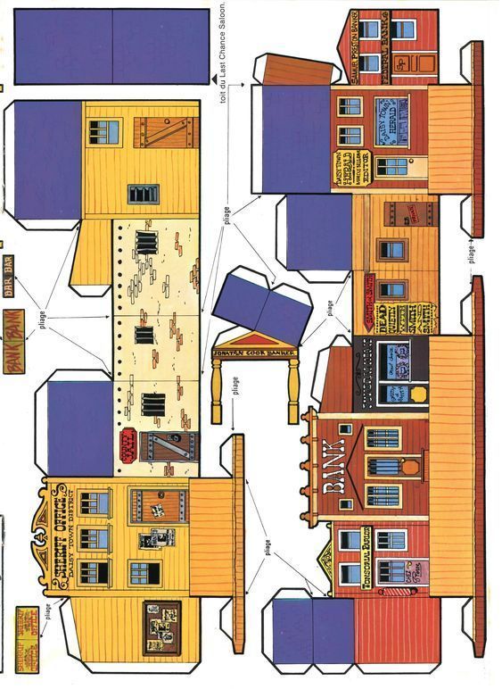 Çocuklar İçin  Ev Hazır Maket Şablonları  