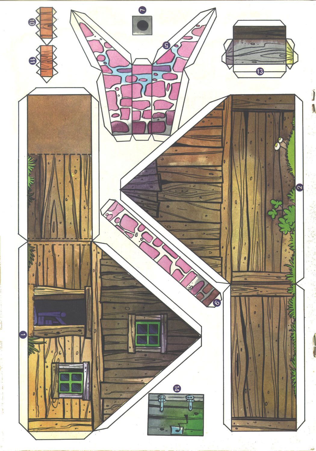 Çocuklar İçin  Ev Hazır Maket Şablonları  