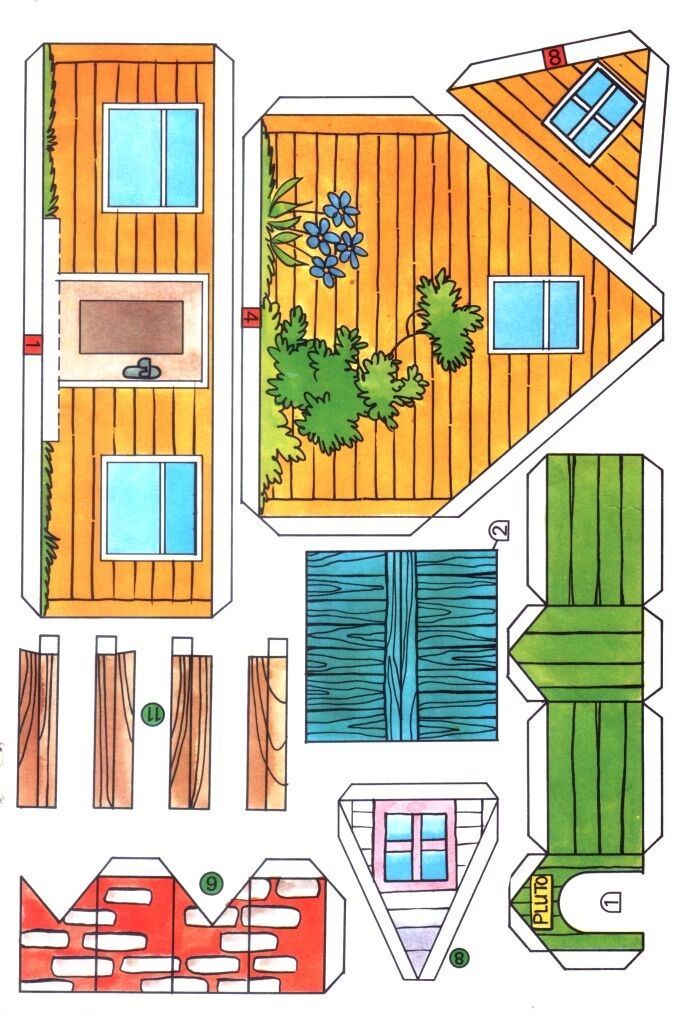 Çocuklar İçin  Ev Hazır Maket Şablonları  