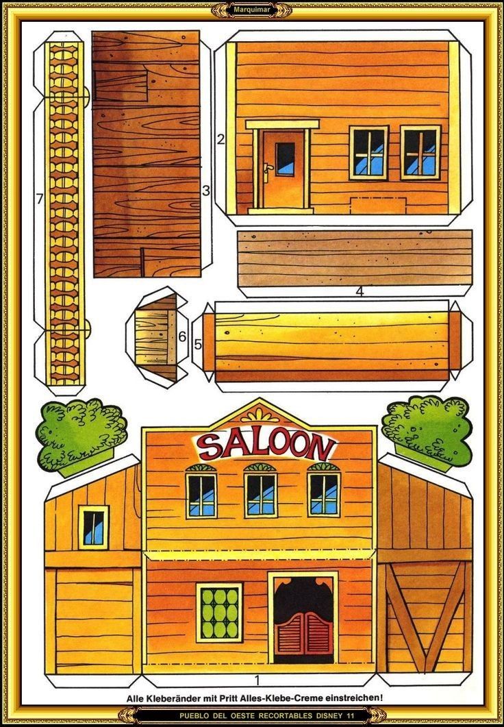 Çocuklar İçin  Ev Hazır Maket Şablonları  