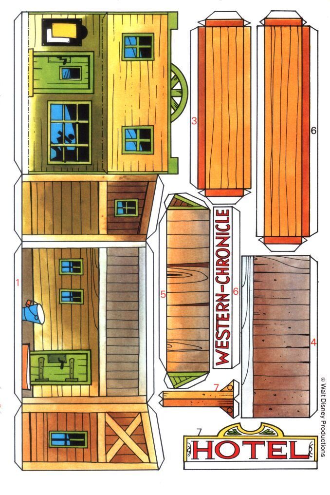 Çocuklar İçin  Ev Hazır Maket Şablonları  