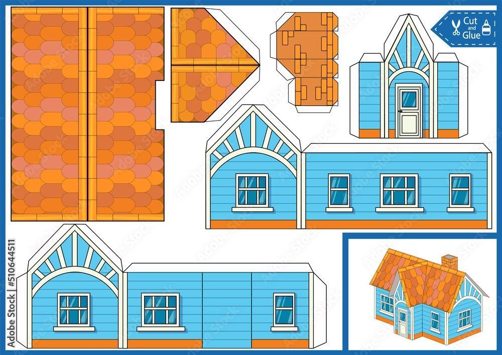 Çocuklar İçin  Ev Hazır Maket Şablonları  