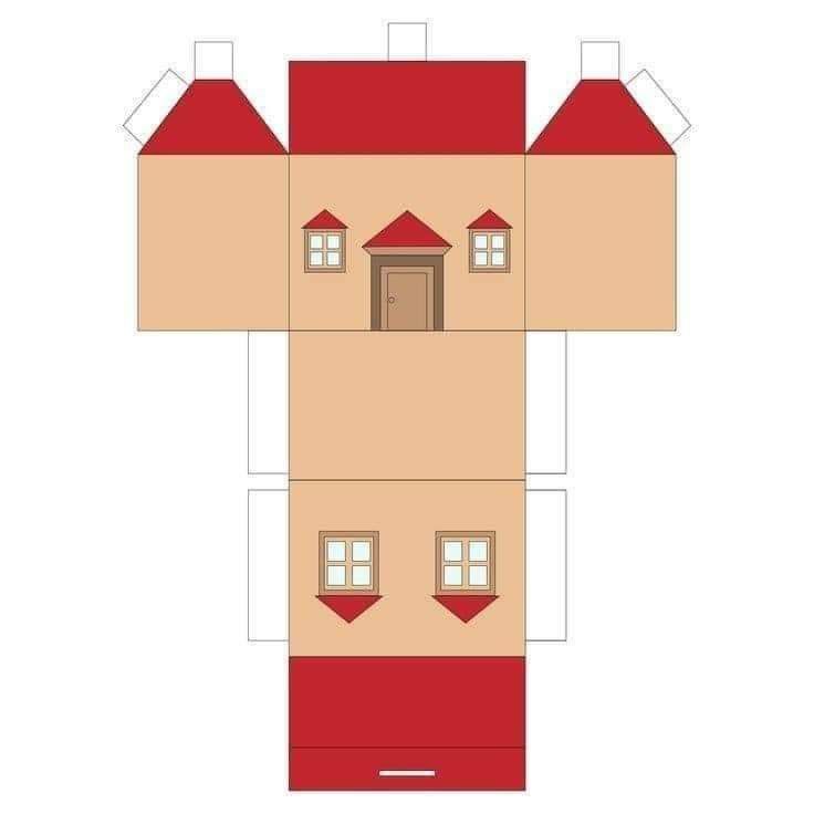 Çocuklar İçin  Ev Hazır Maket Şablonları  