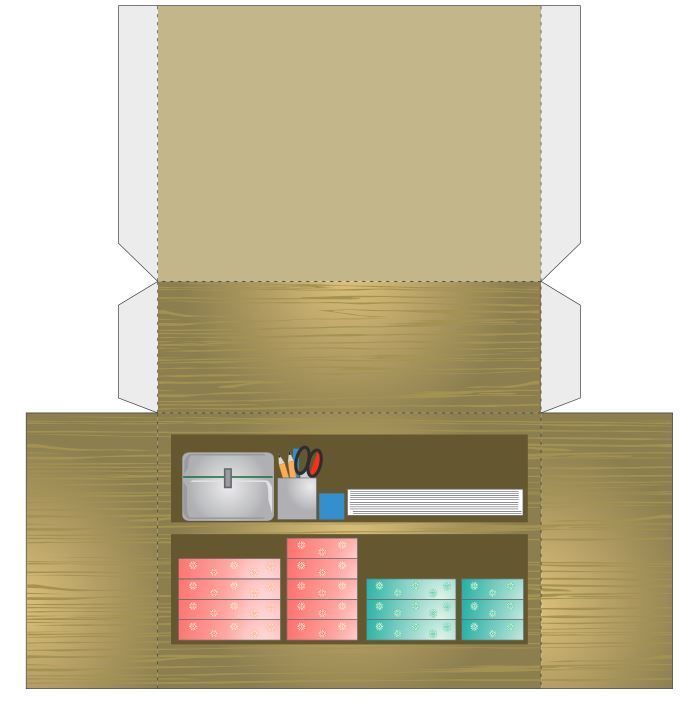 Çocuklar İçin  Eşya Hazır Maket Şablonları  