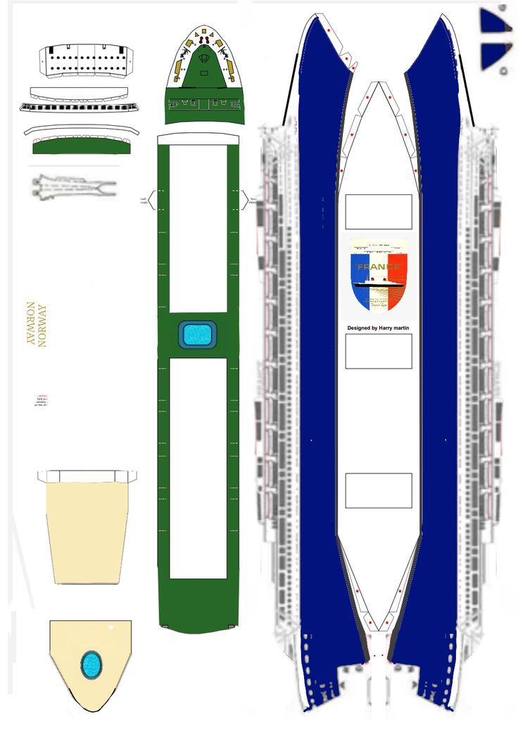 Çocuklar İçin  Gemi Hazır Maket Şablonları  