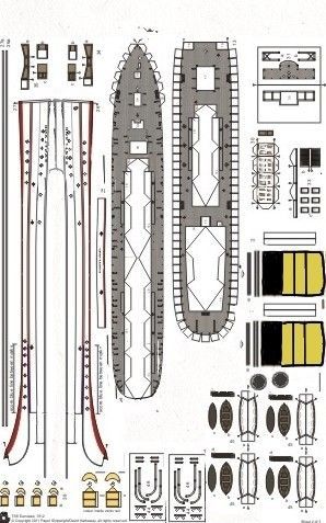 Çocuklar İçin  Gemi Hazır Maket Şablonları  
