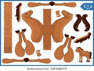 Çocuklar İçin  Hayvan Hazır Maket Şablonları  