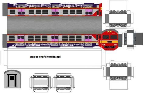 Çocuklar İçin  Tren Hazır Maket Şablonları  
