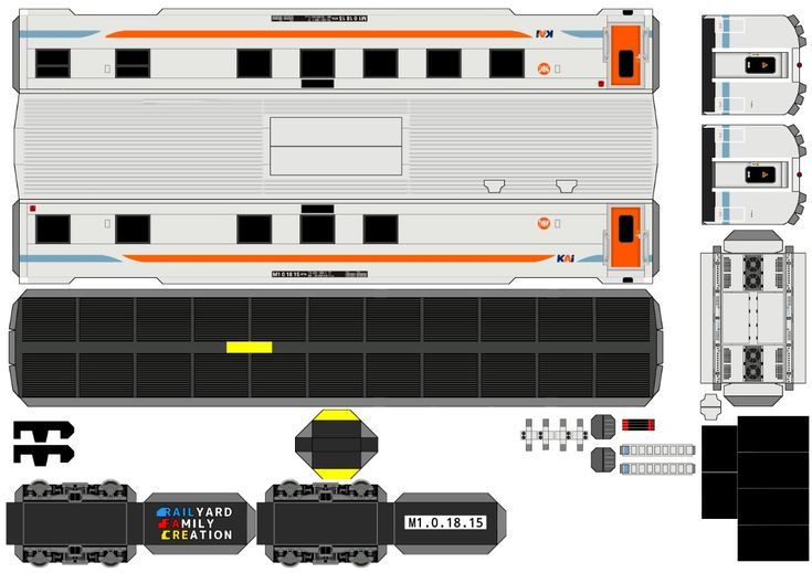 Çocuklar İçin  Tren Hazır Maket Şablonları  