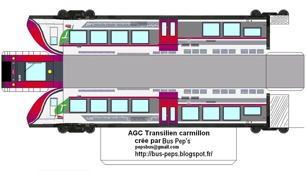 Çocuklar İçin  Tren Hazır Maket Şablonları  