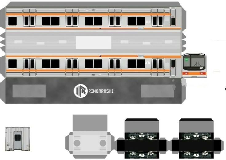 Çocuklar İçin  Tren Hazır Maket Şablonları  