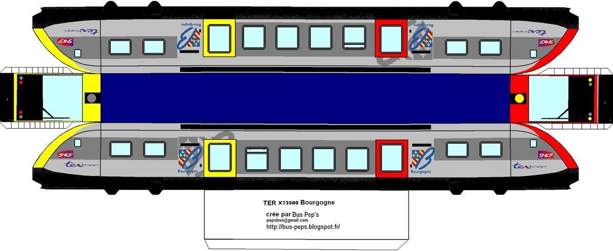 Çocuklar İçin  Tren Hazır Maket Şablonları  