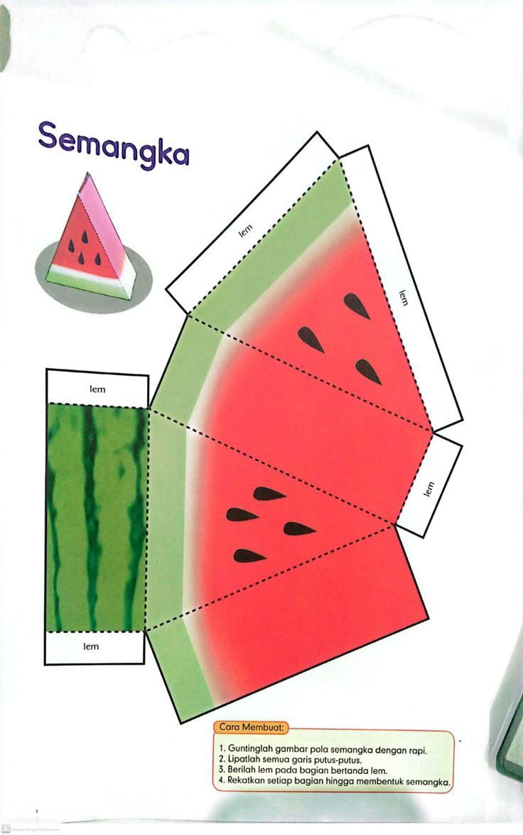 Çocuklar İçin  Meyve Sebze Yiyecek Hazır Maket Şablonları  
