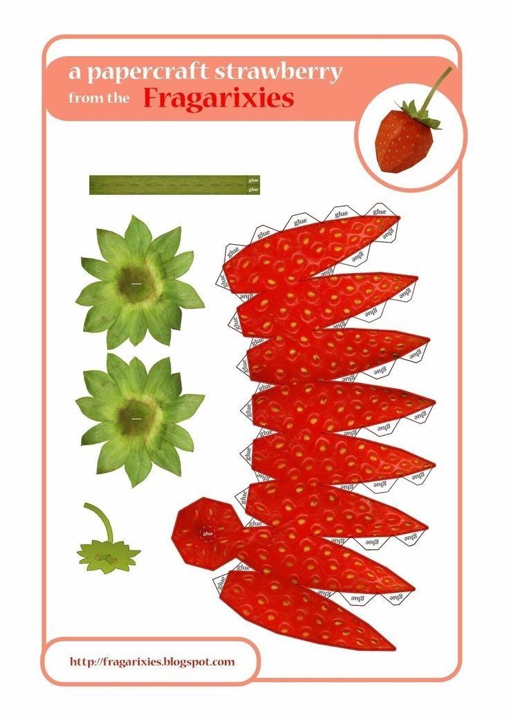 Çocuklar İçin  Meyve Sebze Yiyecek Hazır Maket Şablonları  