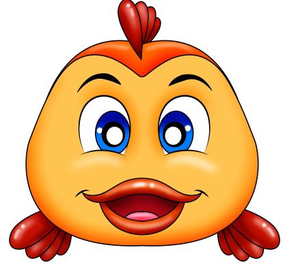  Balık   maske Şablonları