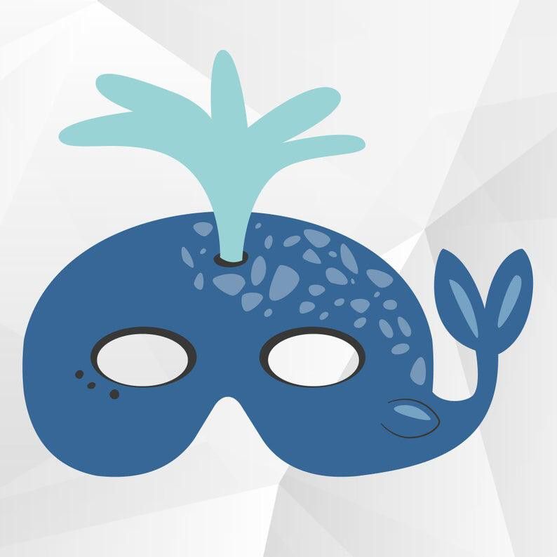 Çocuklar İçin  Balık Hazır Maske Şablonları 