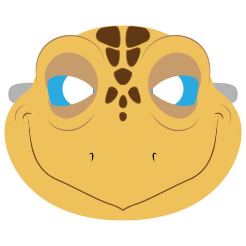     Kaplumbağa maske Şablonları