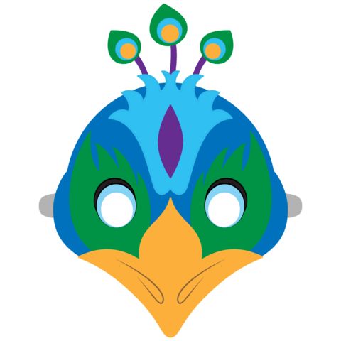    Tavuz Kuşu  maske Şablonları