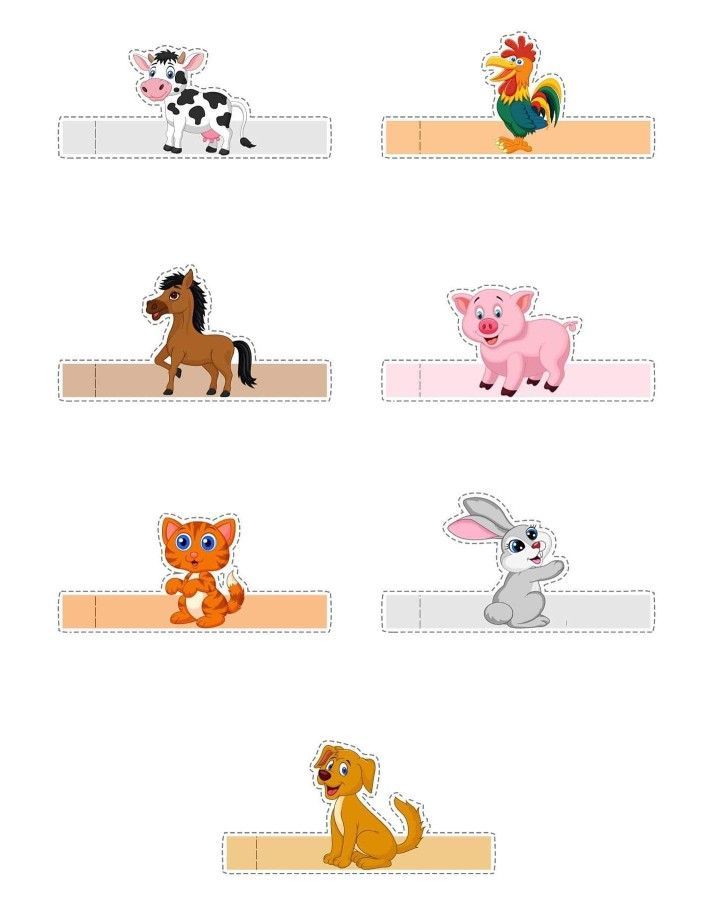 Çocuklar İçin  Kağıt Tek Parmak Kuklası  