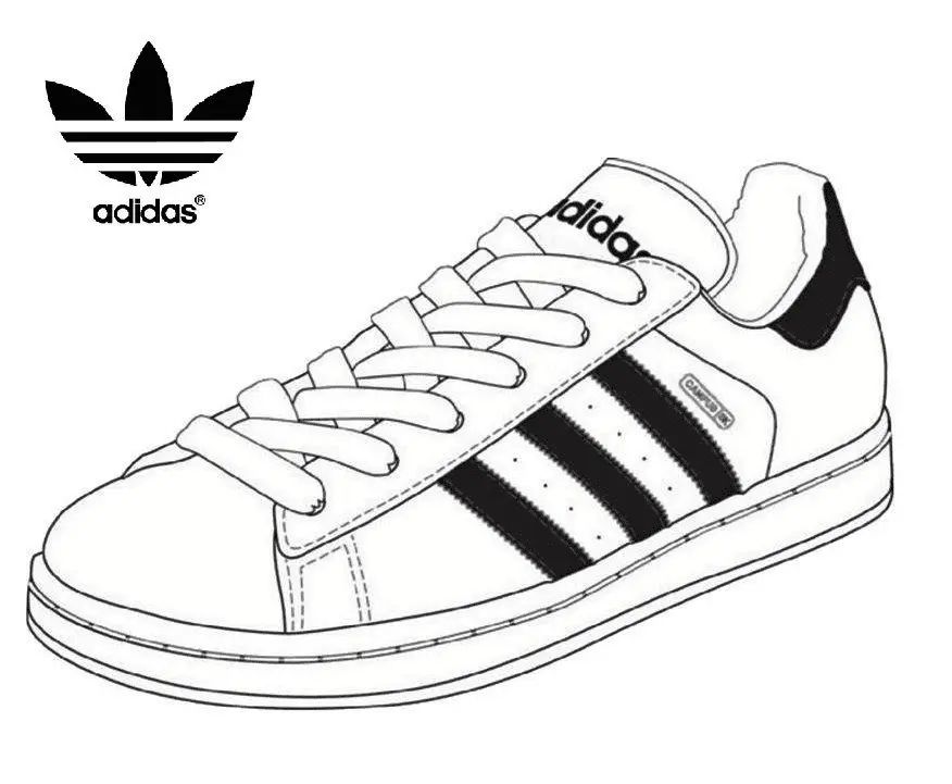 Çocuklar İçin Adidas Boyama Sayfaları 