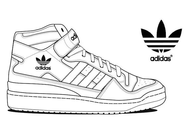 Çocuklar İçin Adidas Boyama Sayfaları 