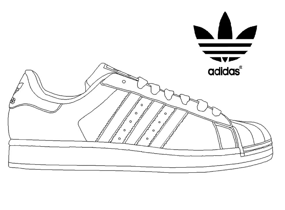 Çocuklar İçin Adidas Boyama Sayfaları 