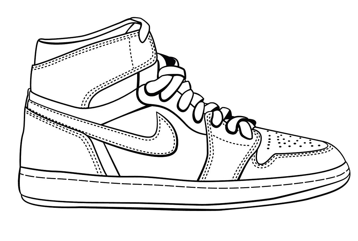 Çocuklar İçin Nike Boyama Sayfaları 