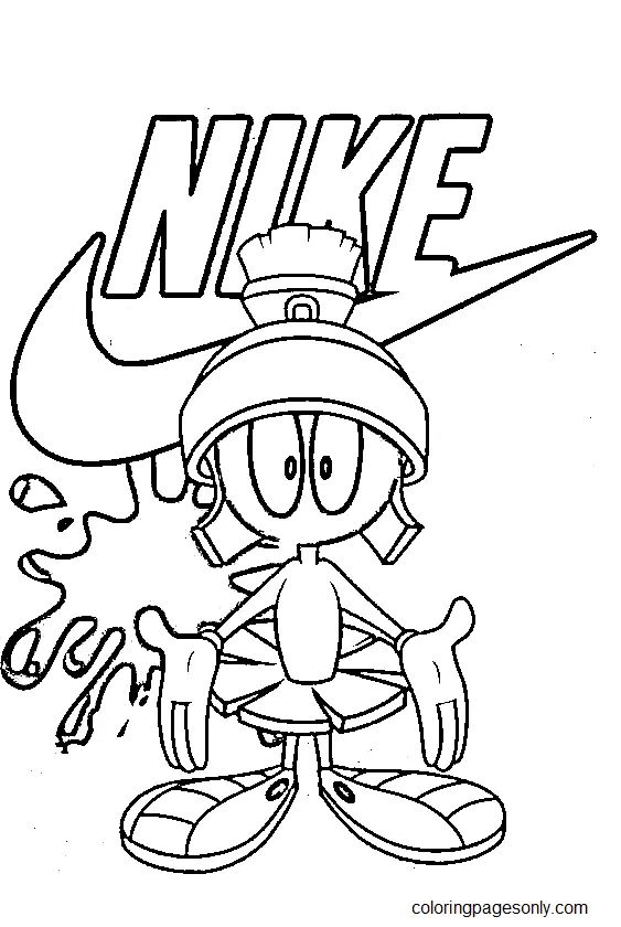 Çocuklar İçin Nike Boyama Sayfaları 