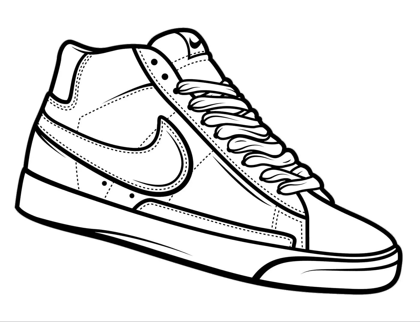 Çocuklar İçin Nike Boyama Sayfaları 