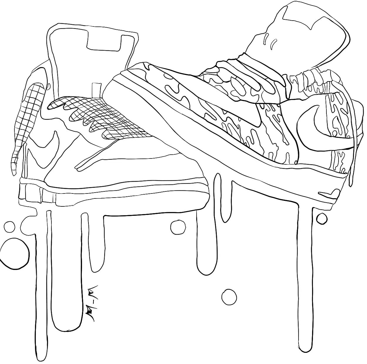 Çocuklar İçin Nike Boyama Sayfaları 