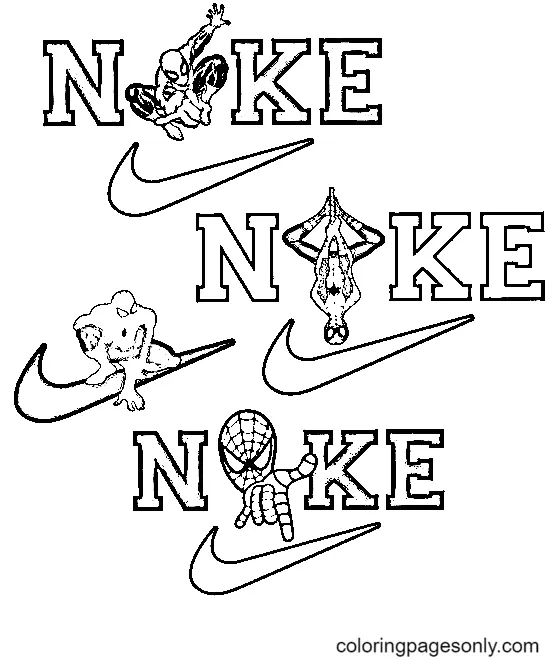 Çocuklar İçin Nike Boyama Sayfaları 
