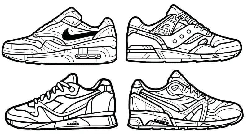Çocuklar İçin Nike Boyama Sayfaları 
