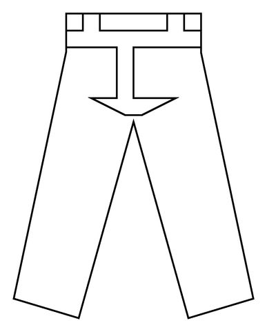 Çocuklar İçin Pantalon Boyama Sayfaları 